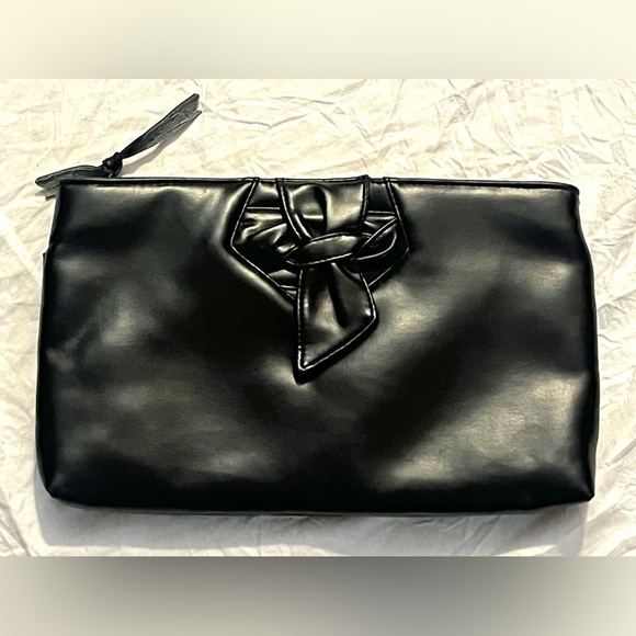 Handbags - Almondo Originals Faux(?) Leather Black Clutch Bag